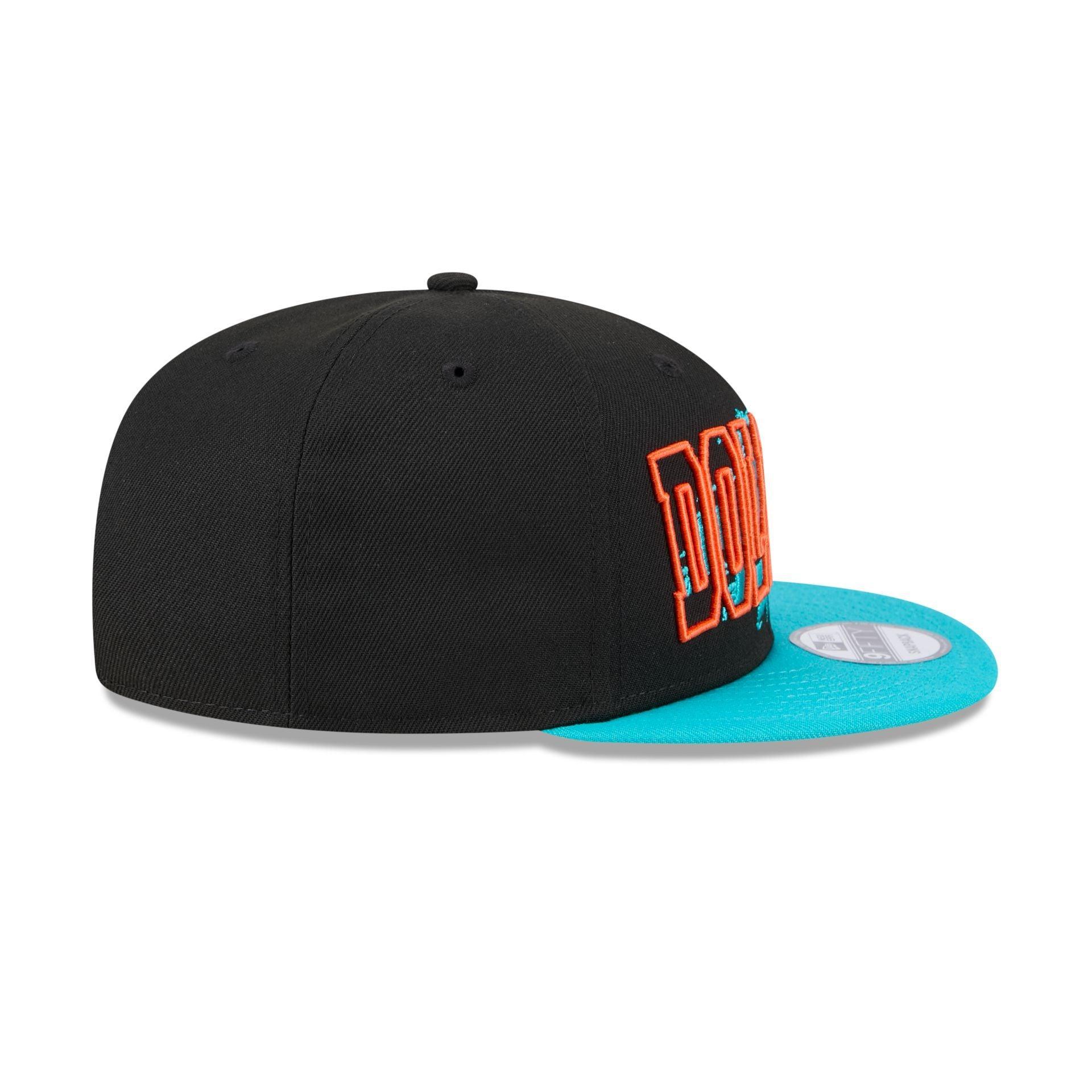 Miami Dolphins Splatter 9FIFTY Snapback Hat Male Product Image