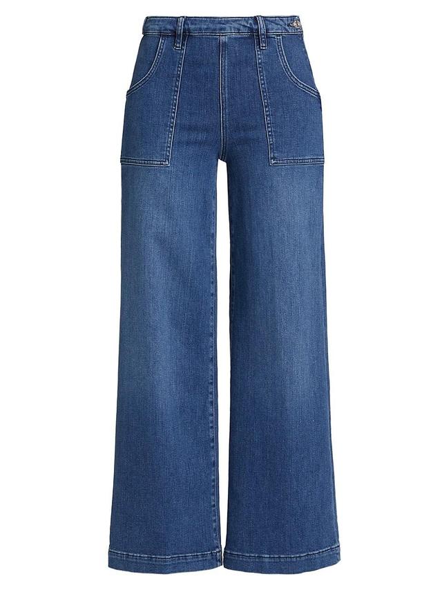 Womens Francoise Wide-Leg High-Rise Jeans Product Image