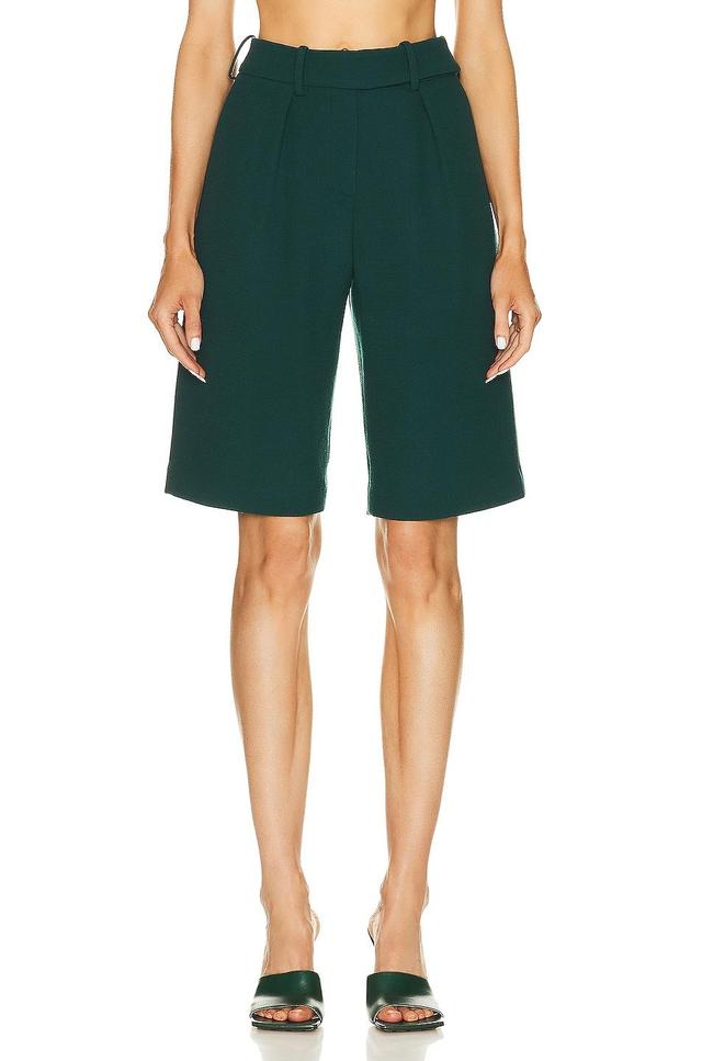 Alexandre Vauthier Bermuda Short in Dark Green Product Image