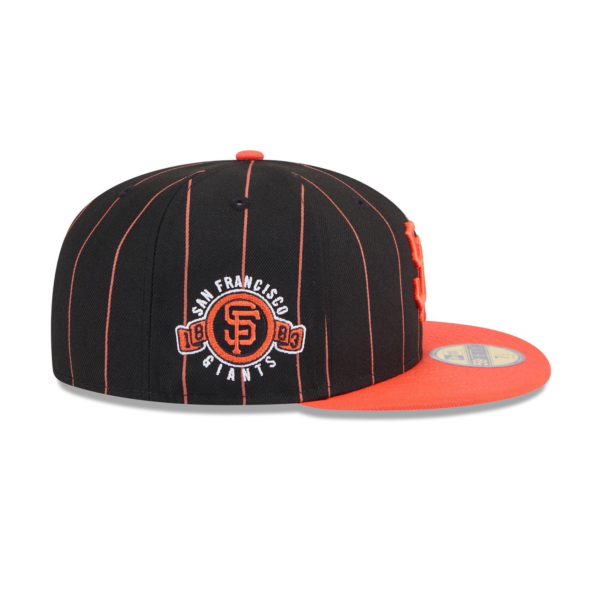 San Francisco Giants Throwback Pinstripe 59FIFTY Fitted Hat Male Product Image