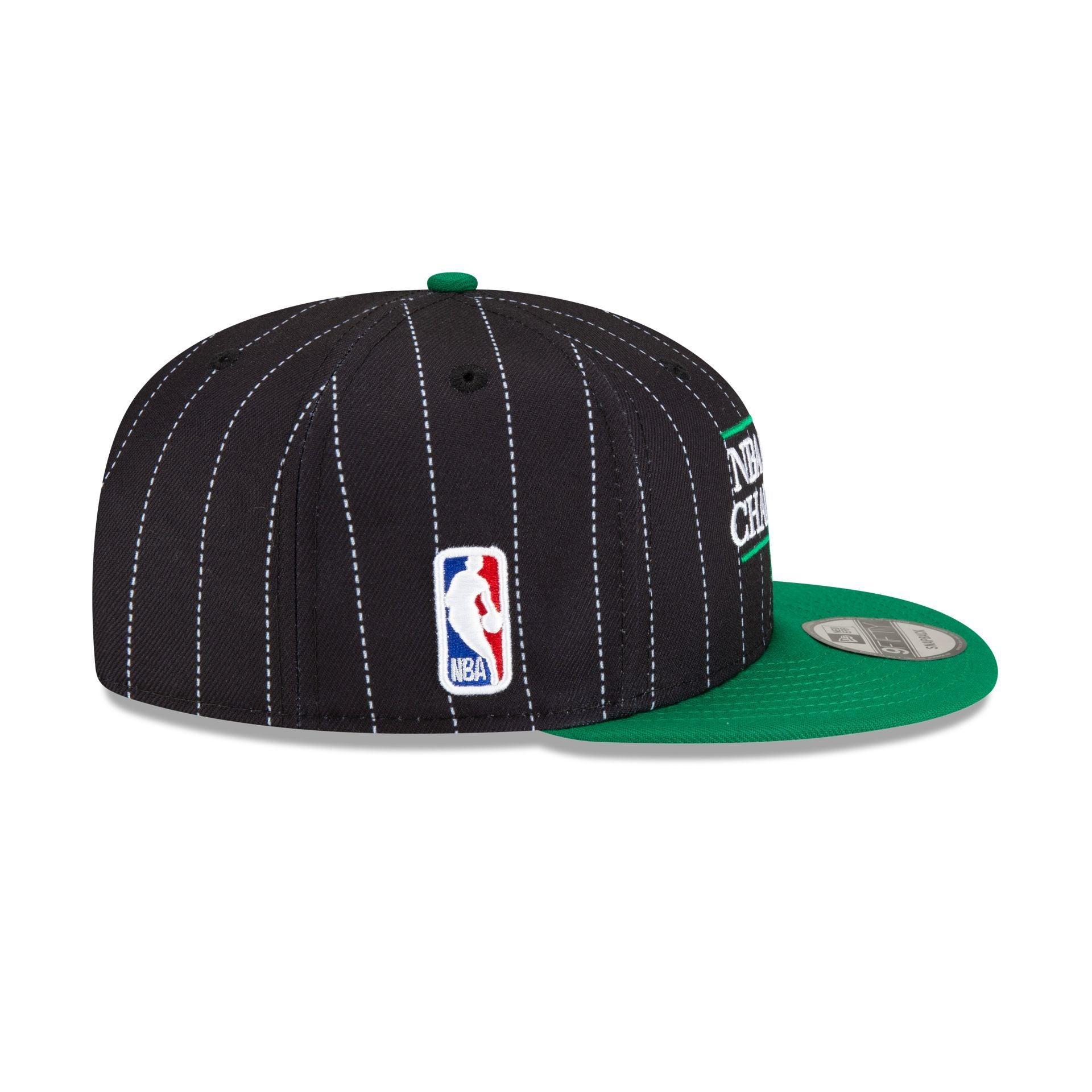 Just Caps NBA Champion Pinstripe Boston Celtics 9FIFTY Snapback Hat Male Product Image