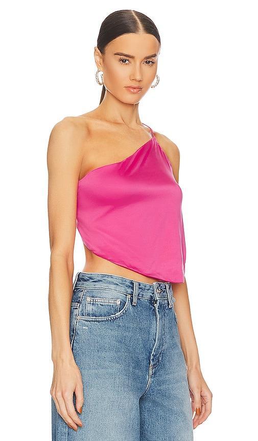 superdown Gianna Backless Top in Fuchsia. Product Image