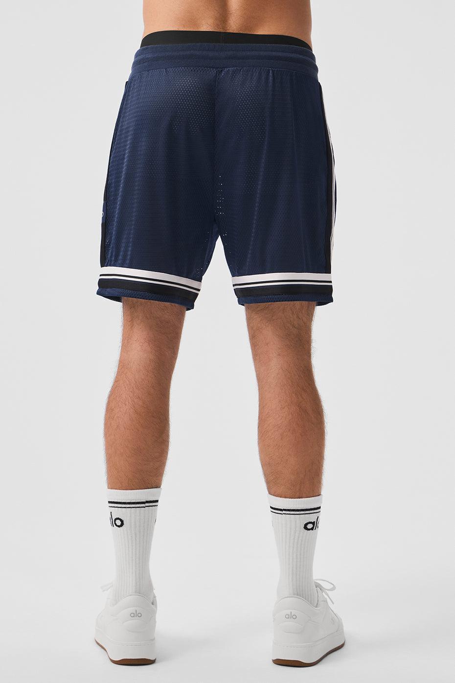 7" Key Mesh Basketball Short - Navy Male Product Image