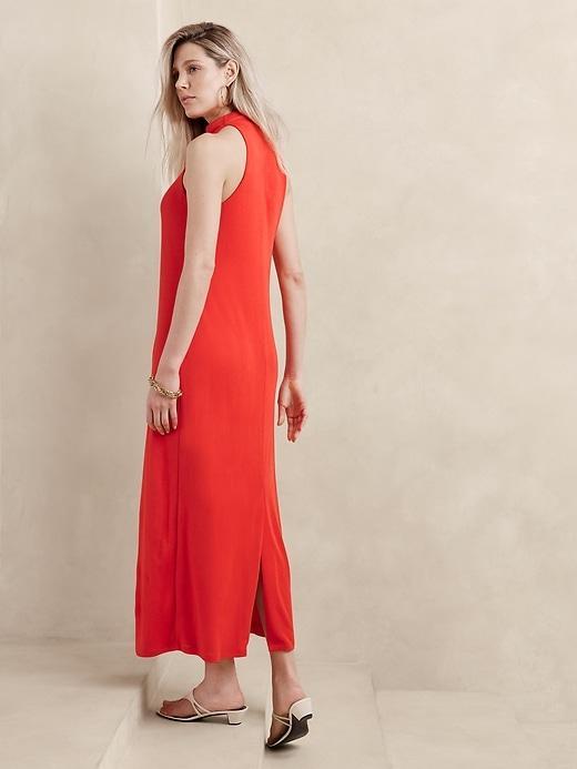 Draped Jersey Maxi Dress Product Image