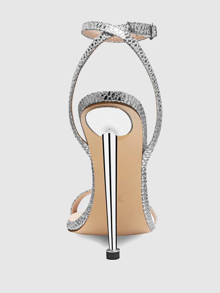 The Ford Sandal - Silver Snakeskin Product Image