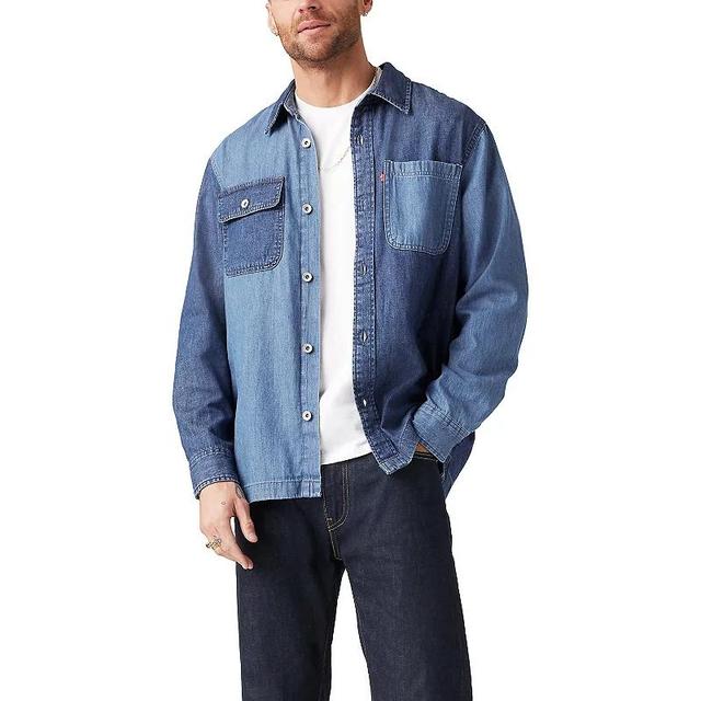 Mens Levis Utility Shacket Blue Product Image