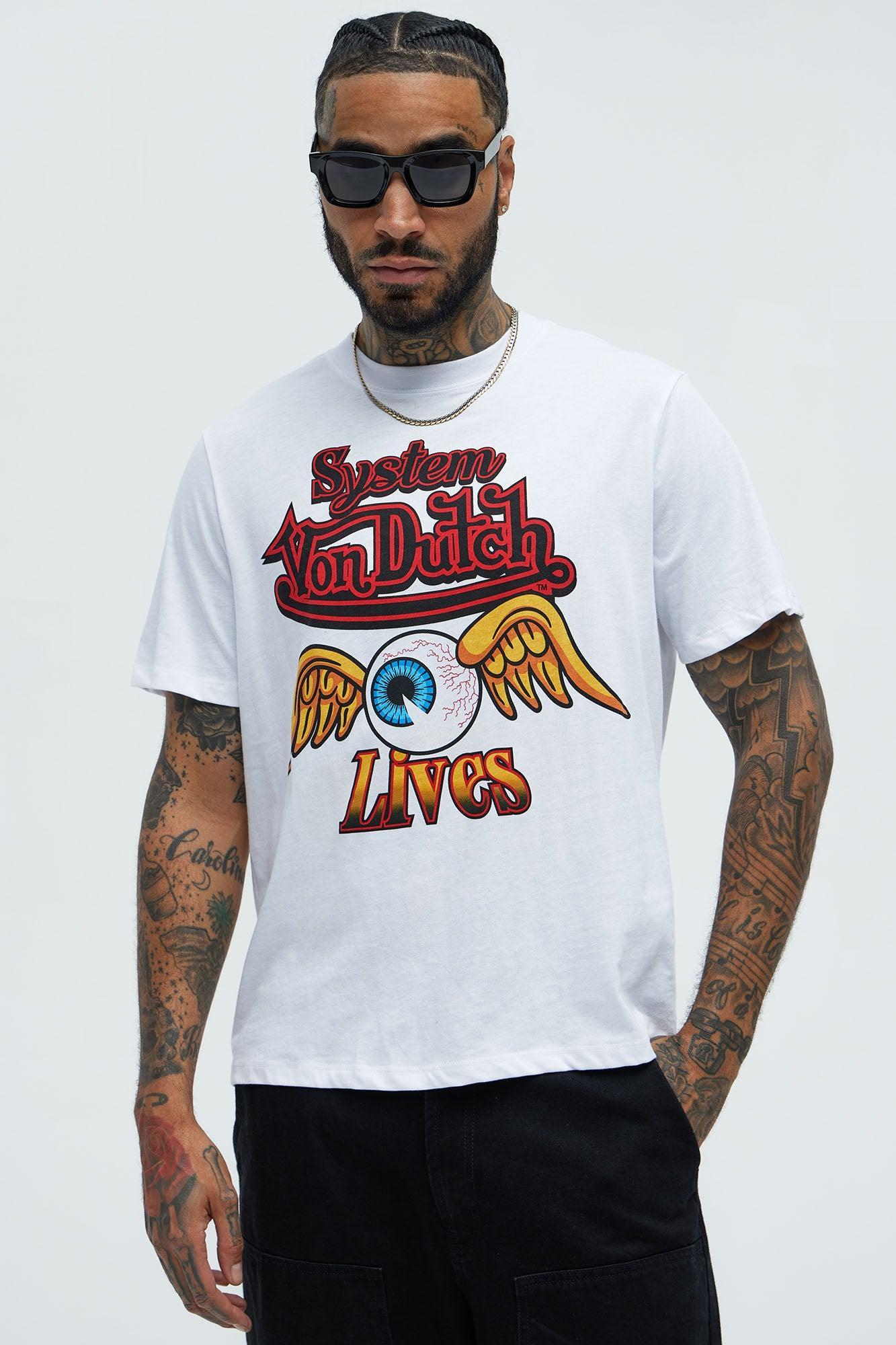 Von Dutch System Lives Short Sleeve Tee - White Product Image