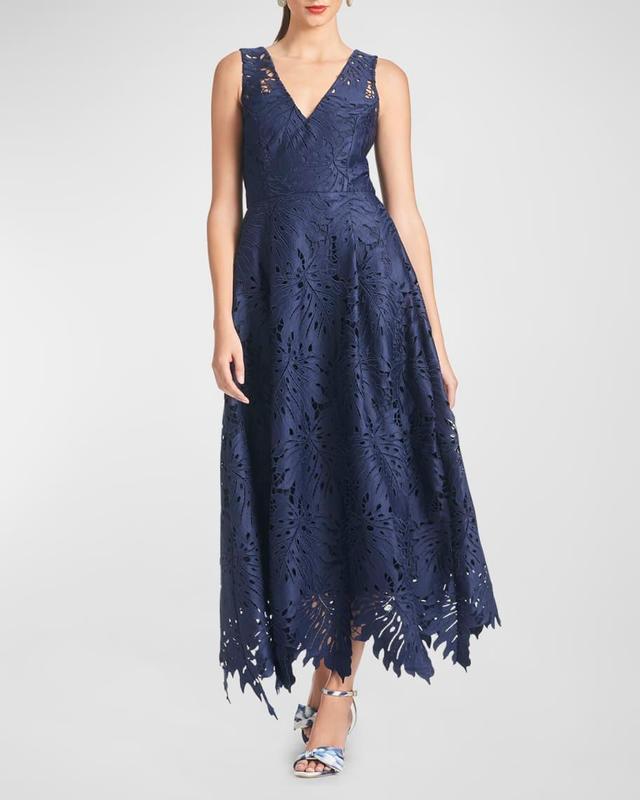 Miuccia Eyelet-Embroidered Maxi Dress Product Image