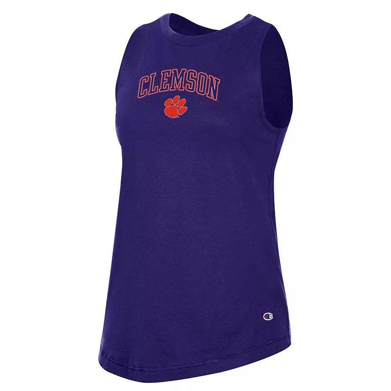 Womens Champion Clemson Tigers Arch Logo Tank Top Product Image