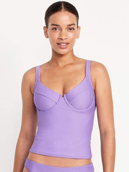 Underwire Tankini Swim Top Product Image