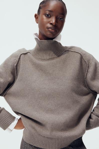 Mock Turtleneck Sweater Product Image