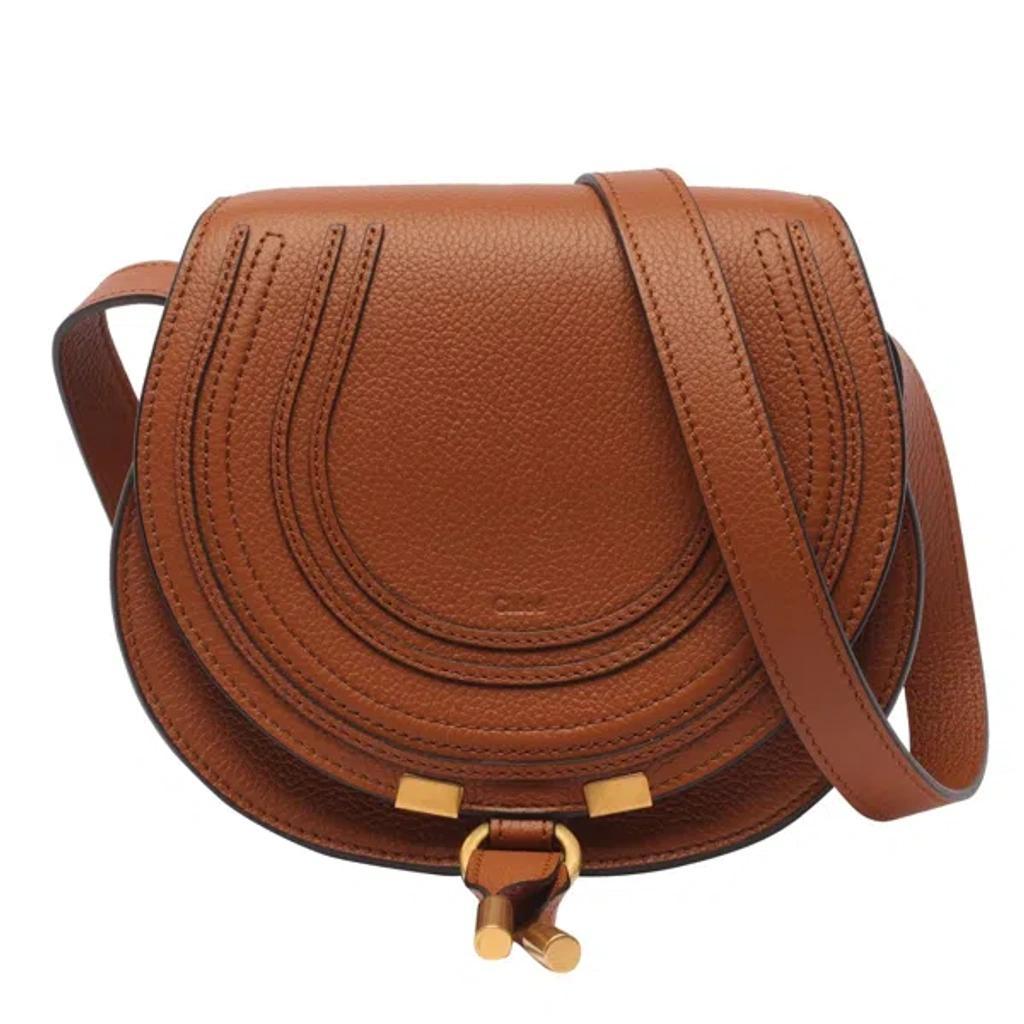 Small Marcie Crossbody Bag In Tan Product Image