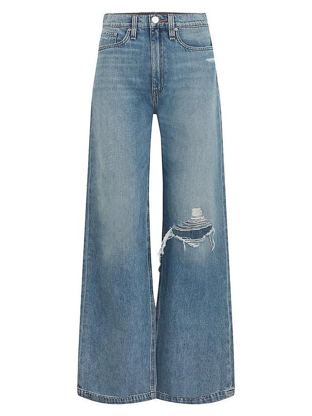 Womens Jodie Distressed Wide-Leg Jeans Product Image