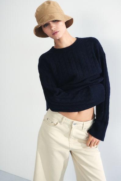 Cable-Knit Sweater Product Image