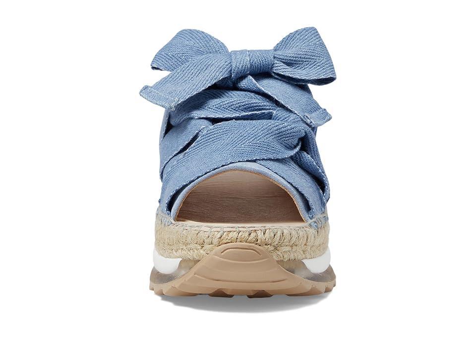 Free People Chapmin Suede Sport Bow Espadrille Platform Slide Sandals Product Image