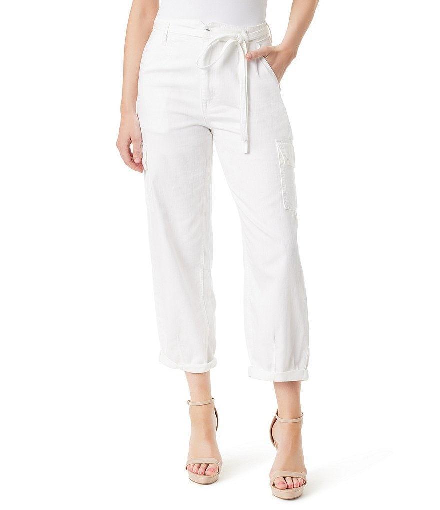 Jessica Simpson Allie High Rise Belted Cargo Pants Product Image