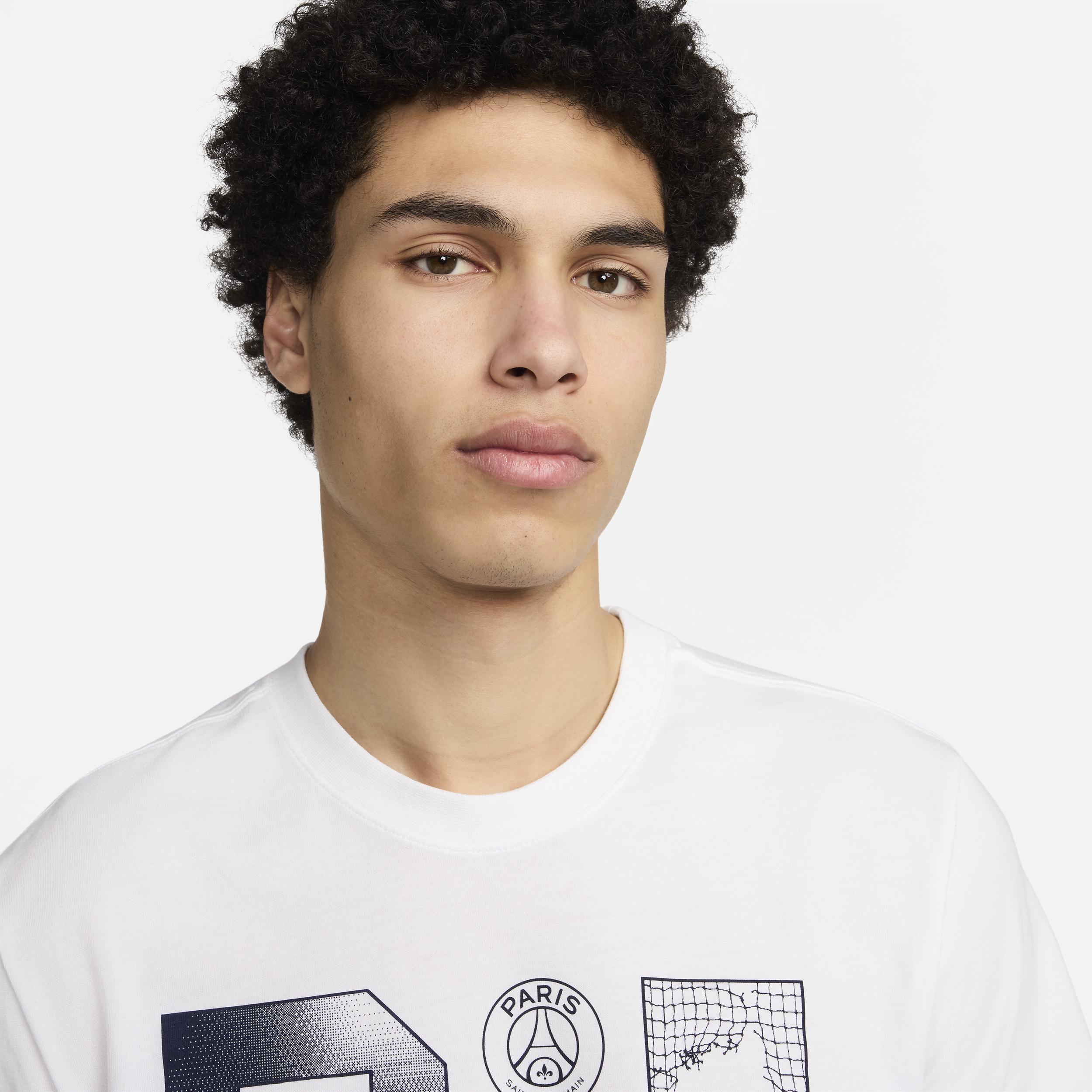 Nike Mens White Paris Saint-Germain Futura T-Shirt Product Image