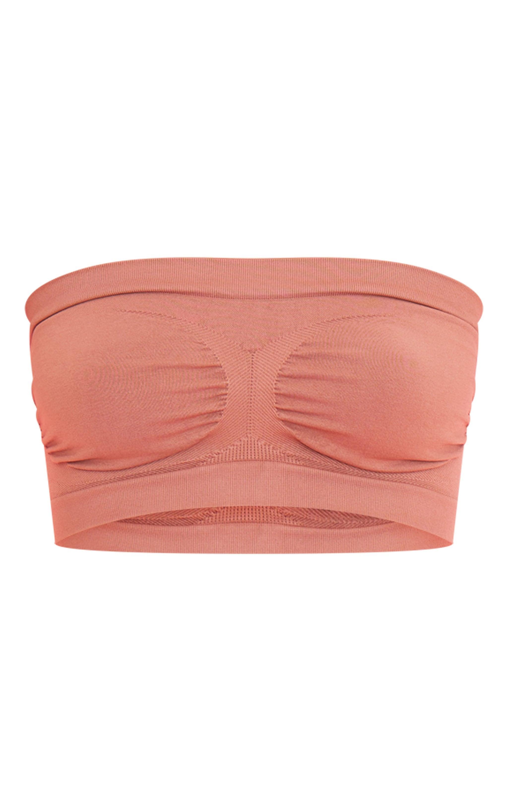 Brown Bandeau Seamless Bra Product Image