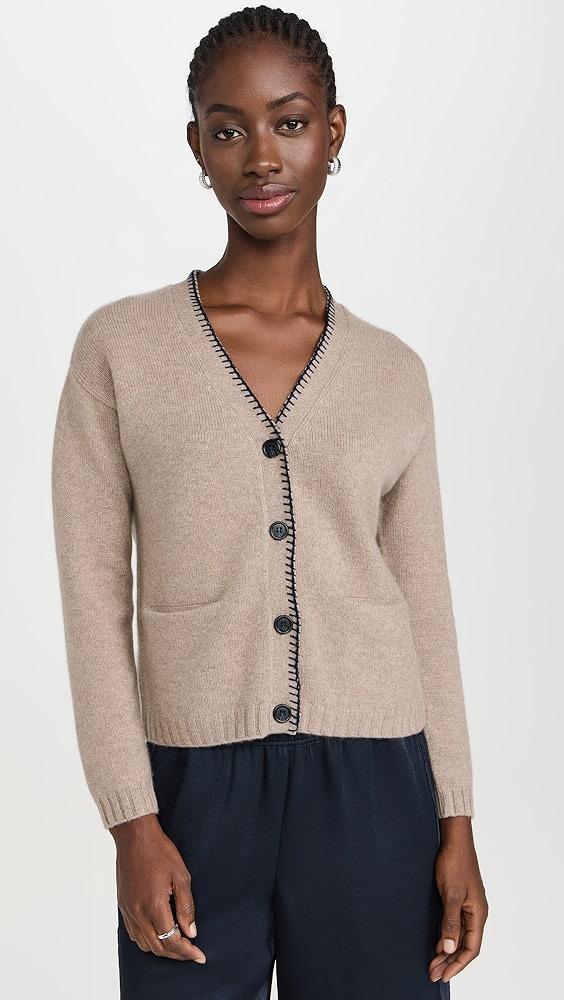 Jumper 1234 Blanket Stitch Cashmere Cardigan | Shopbop Product Image