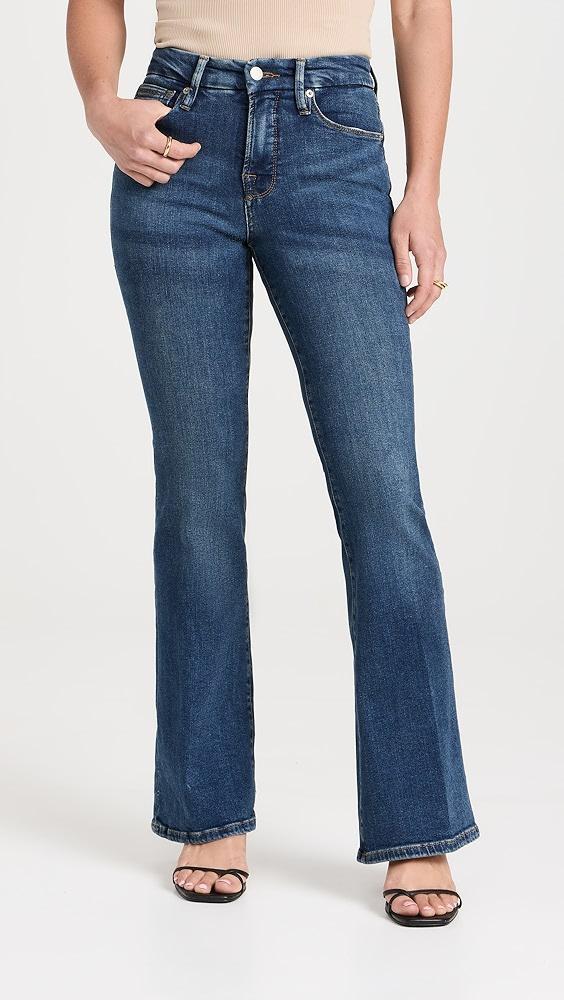 Good American Good Petite Flare Jeans | Shopbop Product Image