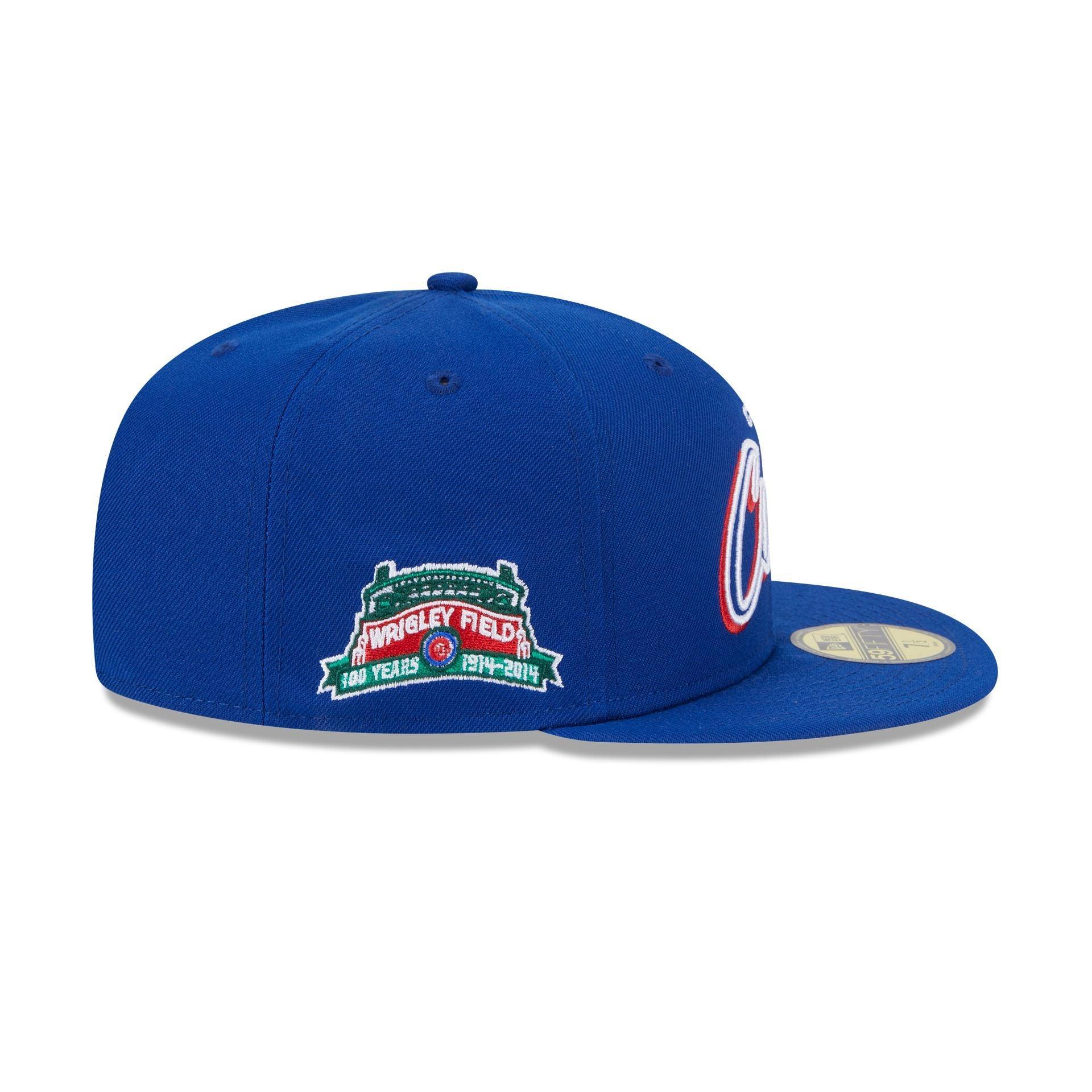 Chicago Cubs Script Sided 59FIFTY Fitted Hat Male Product Image