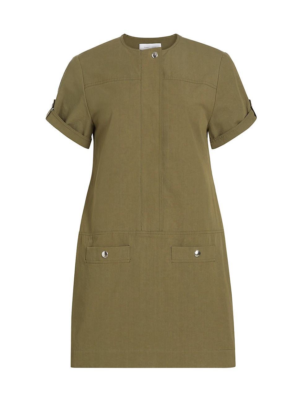 Womens Watson Rumpled Cotton Shift Dress Product Image