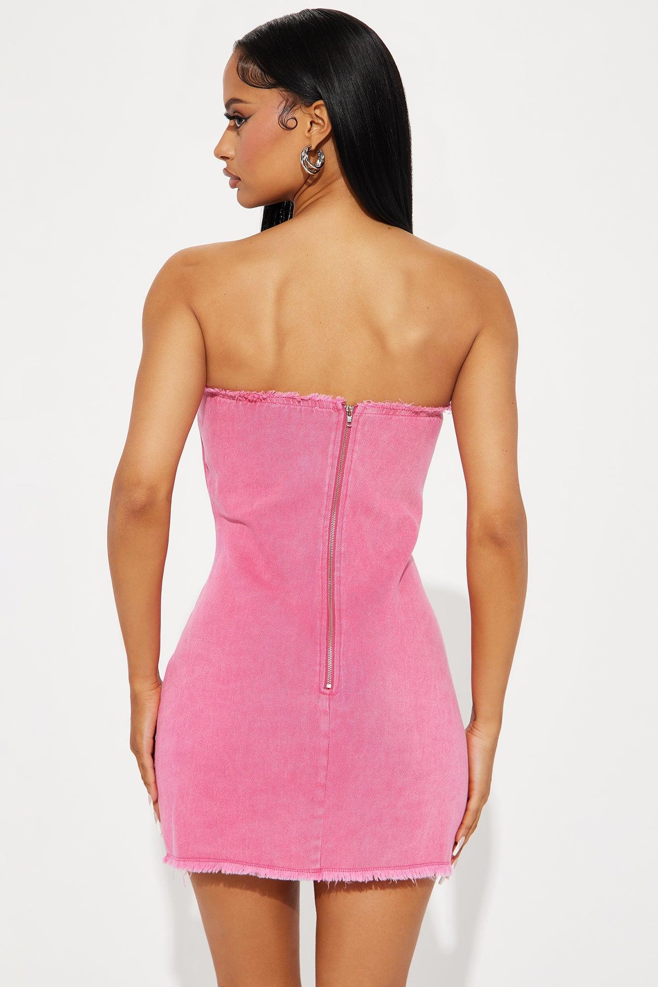 Miss International Micro Mini Dress - Fuchsia Product Image