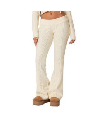 Women's Ray cable knit flared pants Product Image