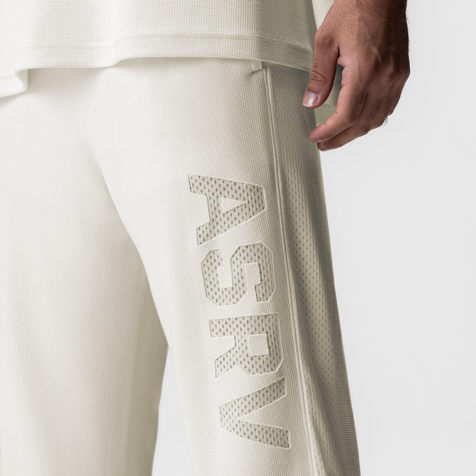 0957. Waffle Knit Relaxed Sweatpant - Cream Product Image