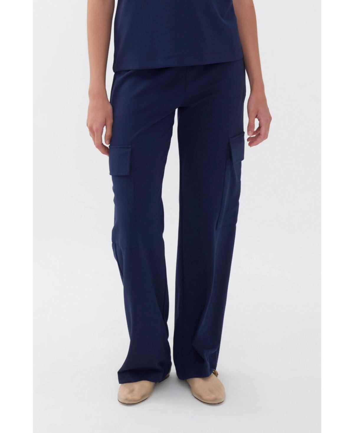 Nocturne Womens Cargo Pants with Elastic Waistband Product Image