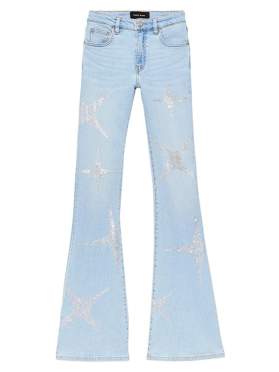 Womens Hotfix Stars Flared Jeans Product Image