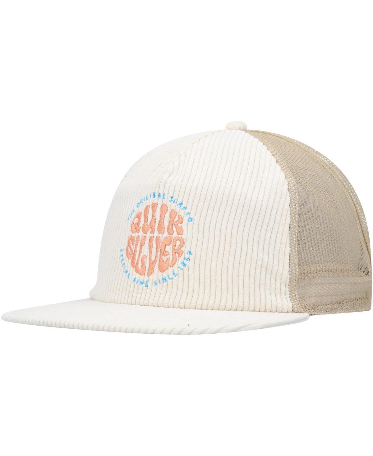 Mens Quiksilver Cream Coasteeze Trucker Snapback Hat Product Image