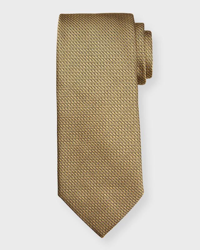 ZEGNA TIES Brera Diamond Pattern Silk Tie Product Image