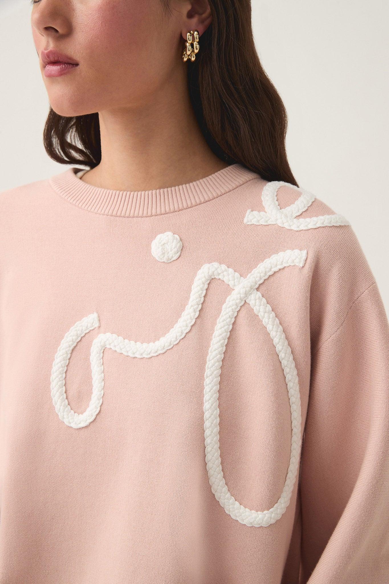 Symbol Calligraphy Knit Jumper Product Image