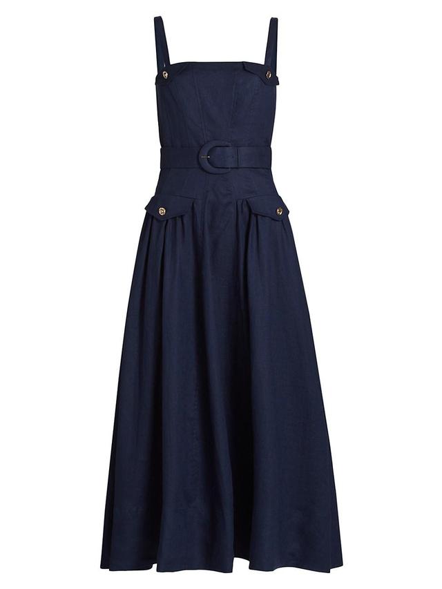 Womens Shelby Belted Utility Midi-Dress Product Image