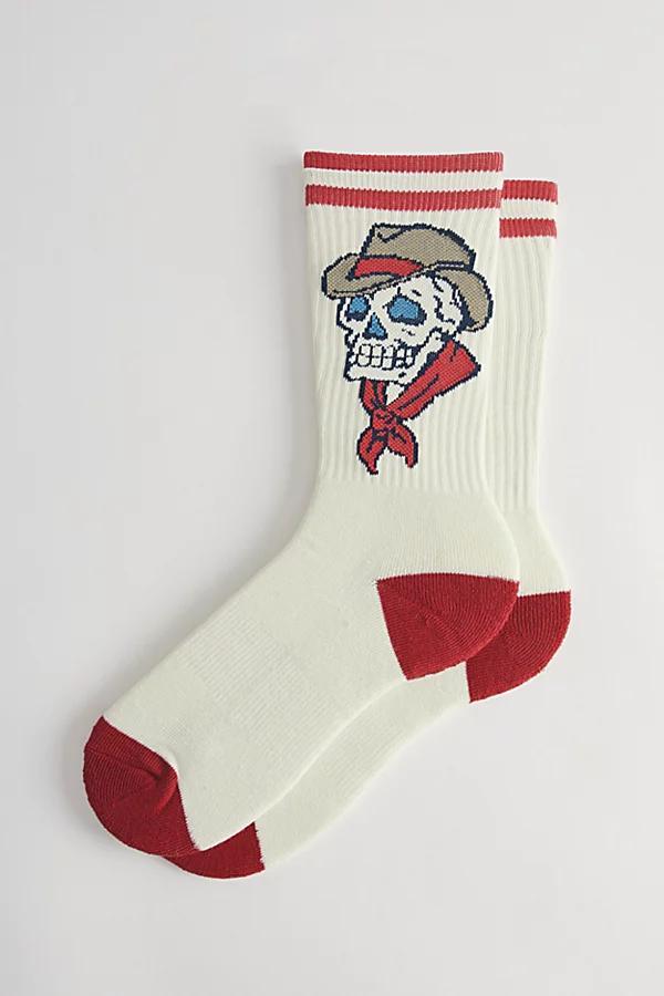 Yeehaw Skull Crew Sock Mens at Urban Outfitters Product Image