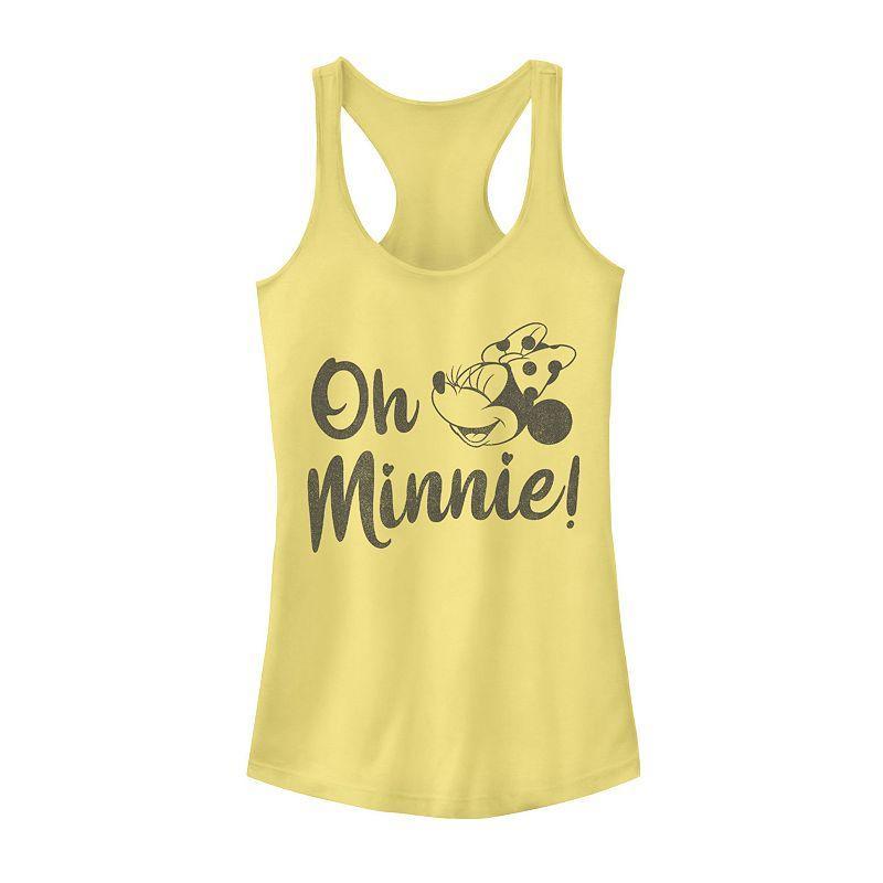 Disneys Mickey Mouse And Friends Oh Minnie! Juniors Racerback Tank Top, Girls Product Image