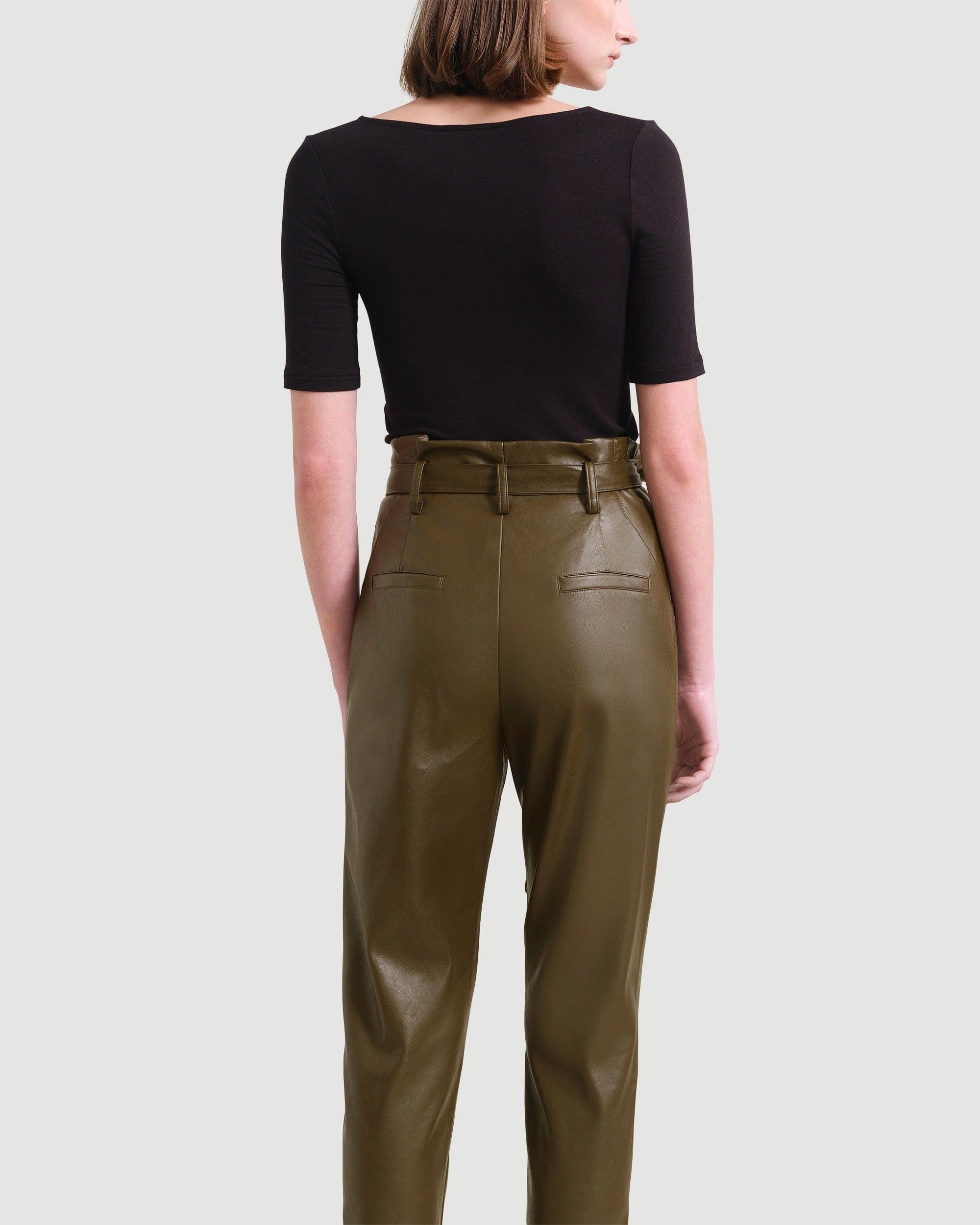 Bethany Paperbag Vegan Leather Trousers Product Image