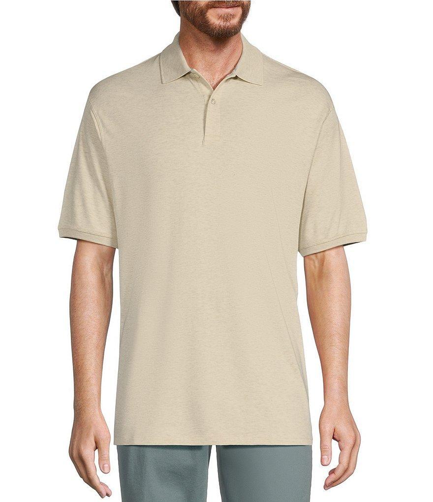 Roundtree & Yorke Big & Tall Supima Short Sleeve Solid Polo Shirt Product Image