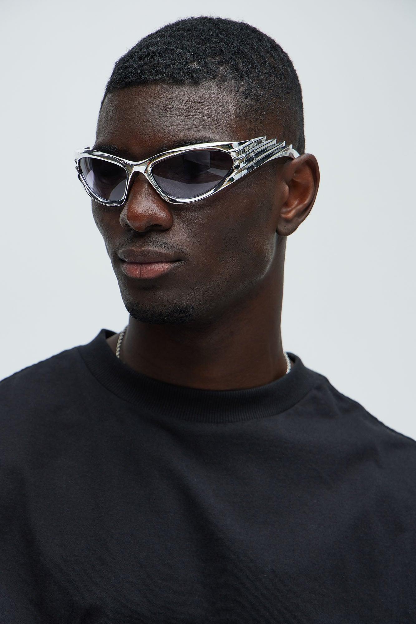 Space Surfer Sunglasses - Silver/Smoke Product Image