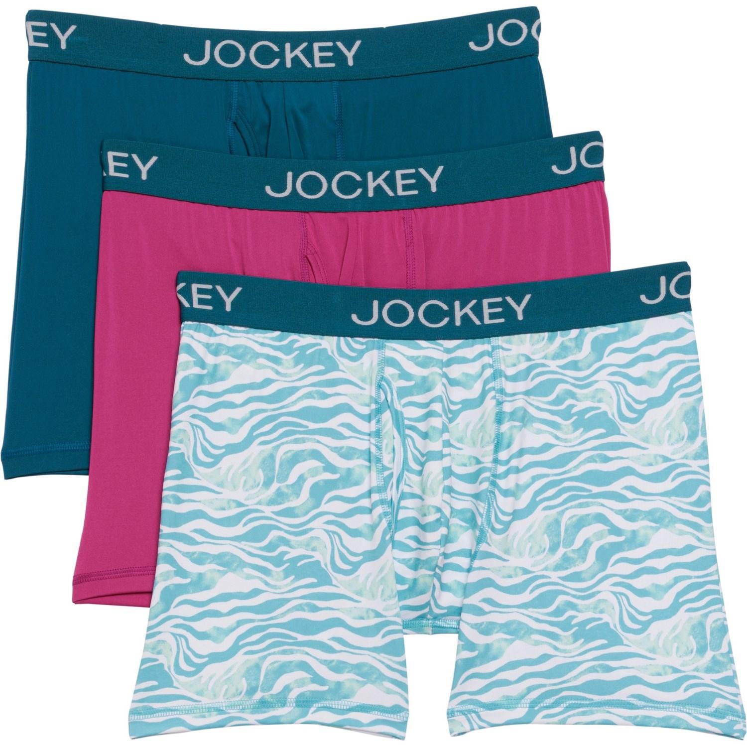 Jockey Active Microfiber Stretch Boxer Briefs - 3-Pack Product Image