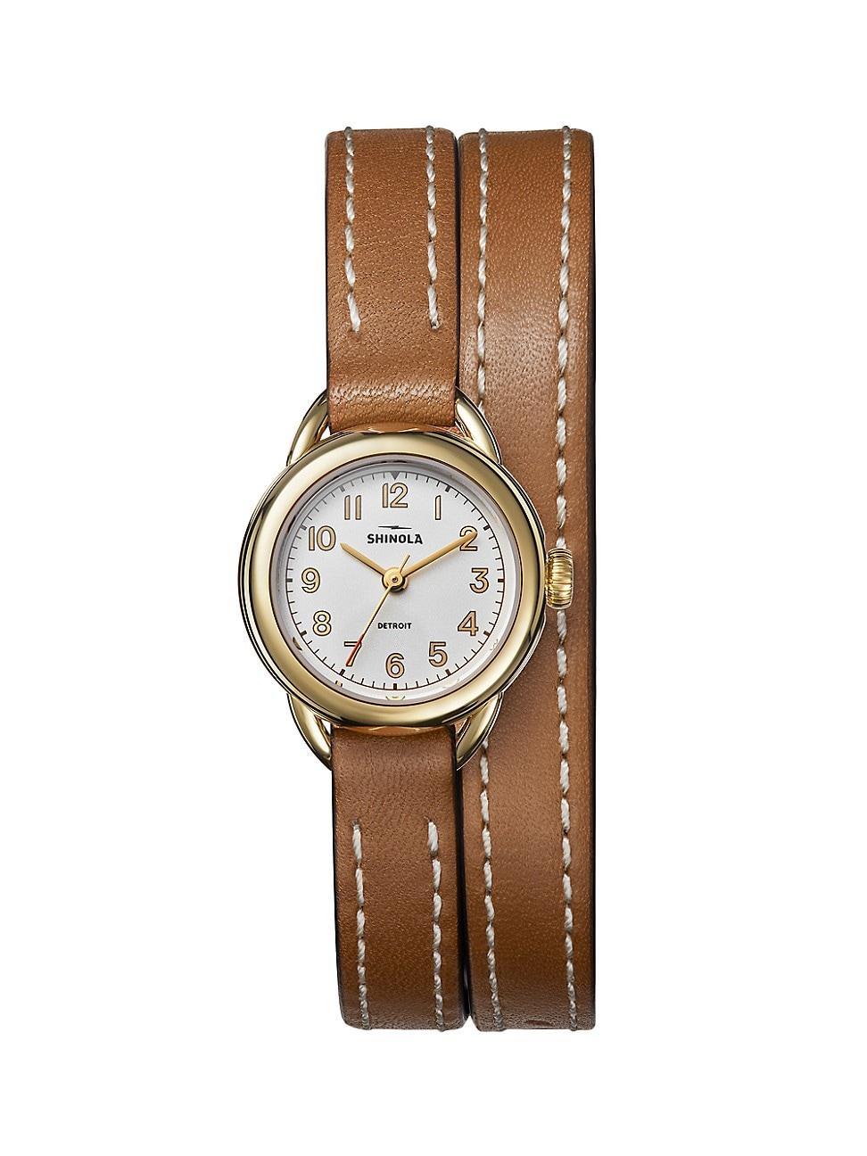 Runabout Leather Double-Wrap Watch, 25mm Product Image