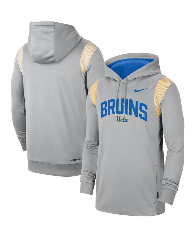 Mens Nike Gray UCLA Bruins 2022 Game Day Sideline Performance Pullover Hoodie Grey Product Image