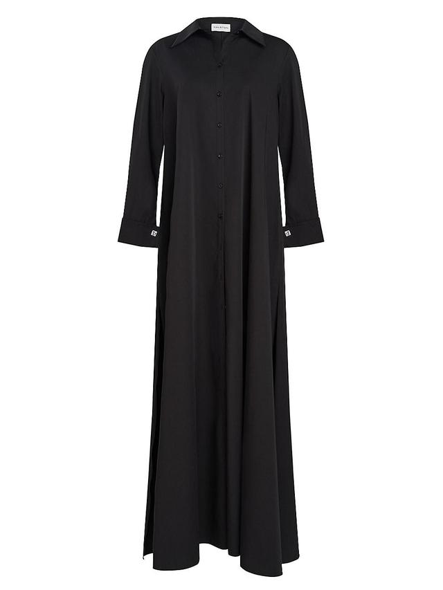 Womens Imari Poplin Shirt Collar Gown Product Image