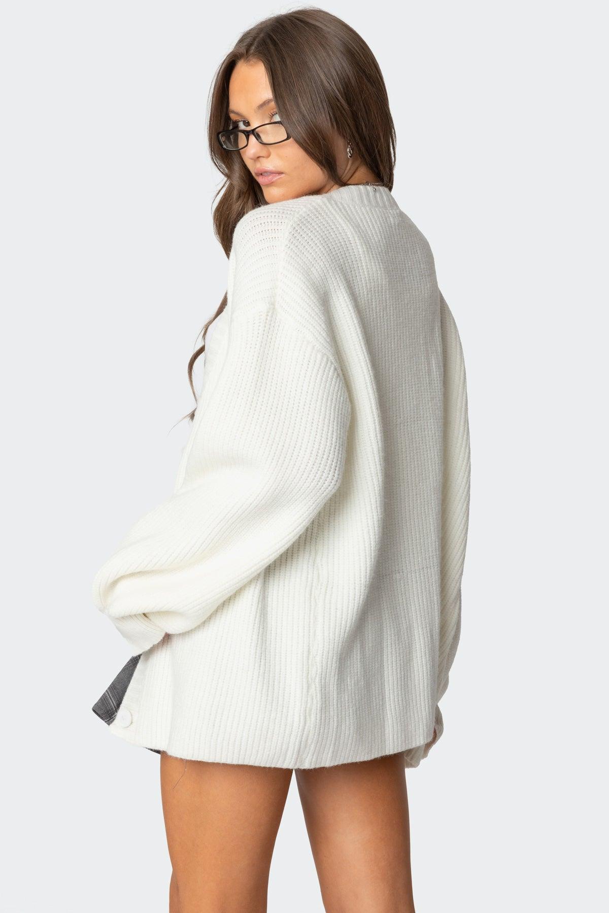 Mathilde Oversized V Neck Cardigan Product Image