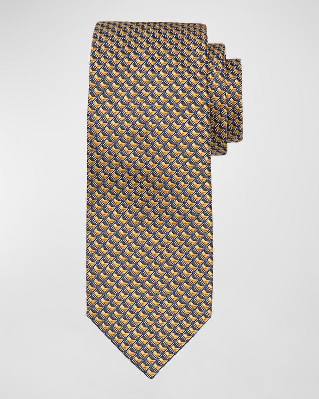 Men's Woven Geometric Silk Tie Product Image