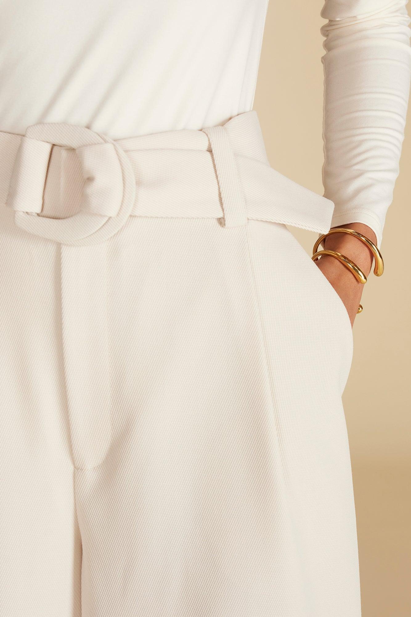 Victoire Wide Leg Pant - Ivory Product Image