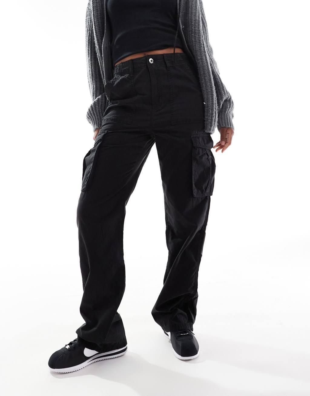 Bershka straight leg cargo pants product image