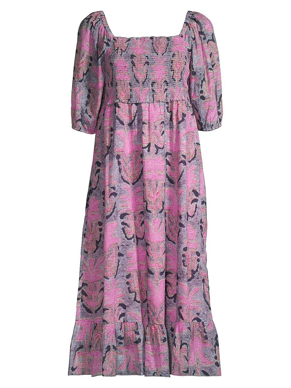 Womens Petal Patch Peasant Dress Product Image