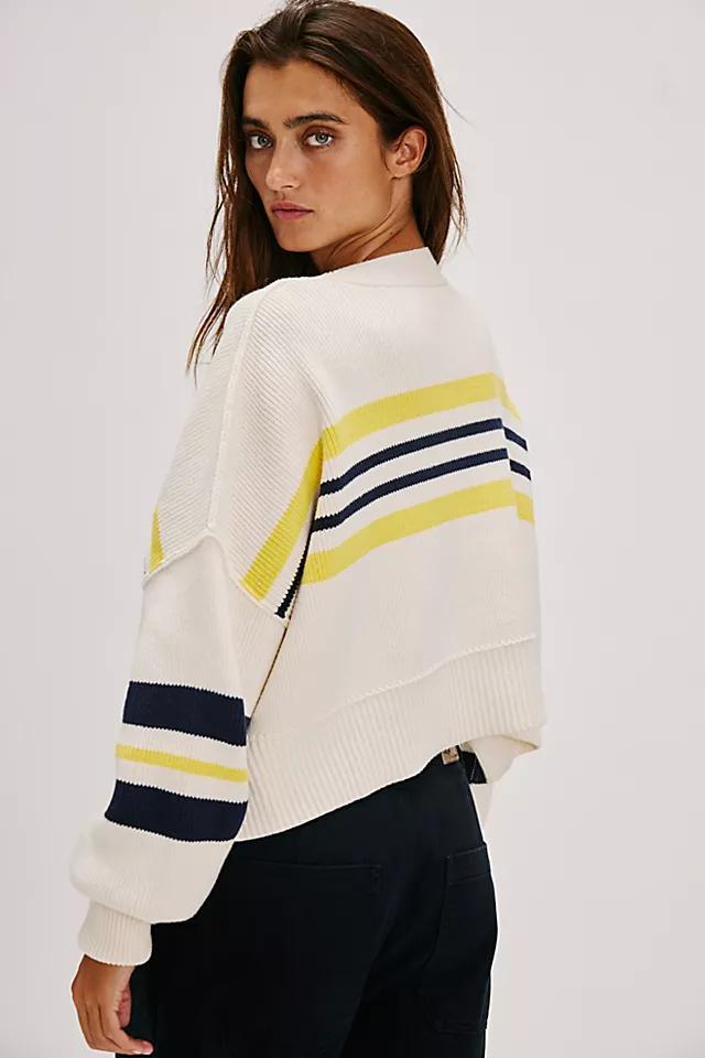 Easy Street Stripe Crop Pullover Product Image